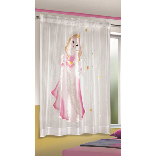 Roomie Kidz Vorhang Rogofsky mit Schlaufen (1 Stück), halbtransparent